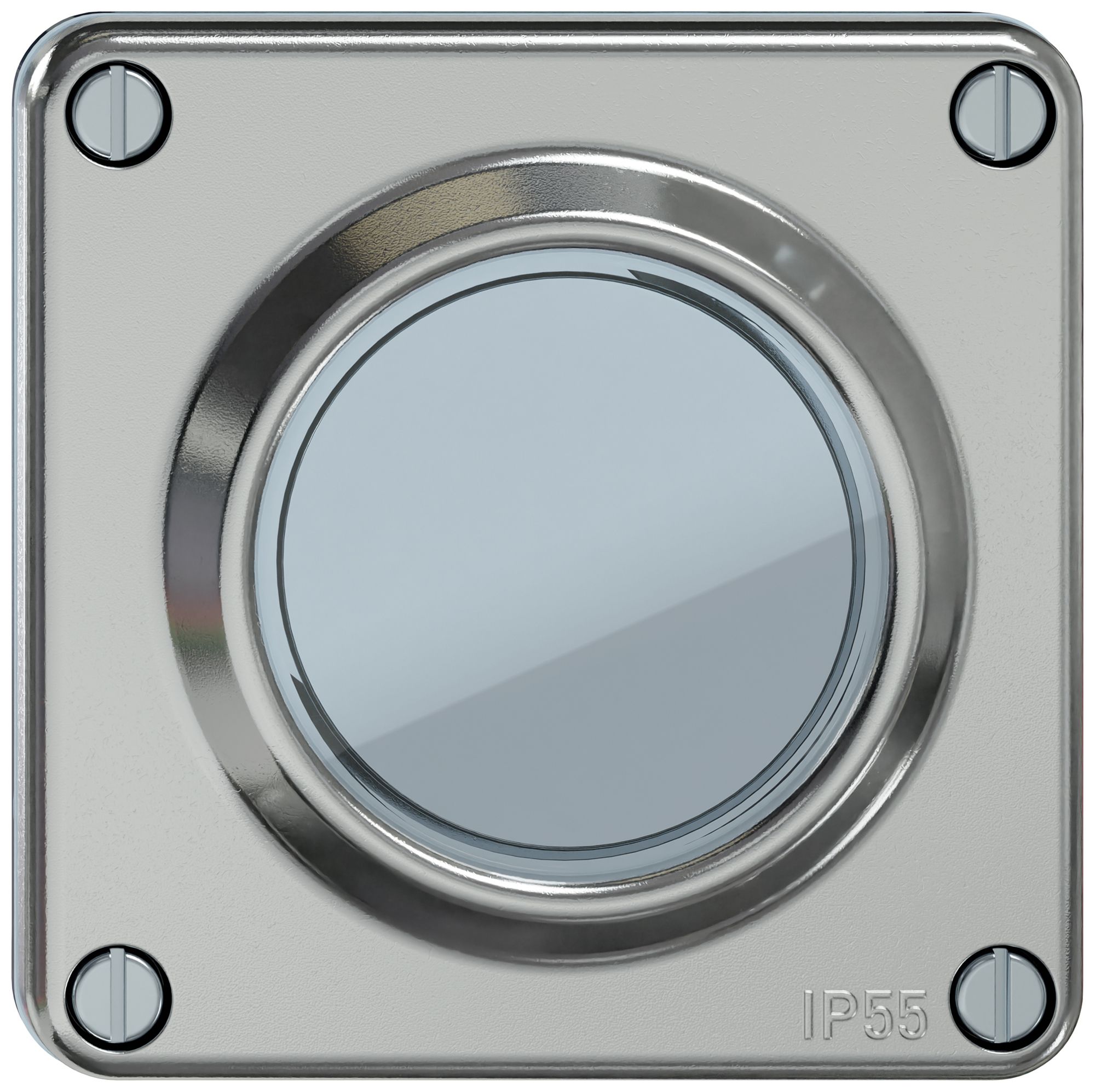 Deckel ELEMENT für KNX-Taster und Wiser aluminium IP55