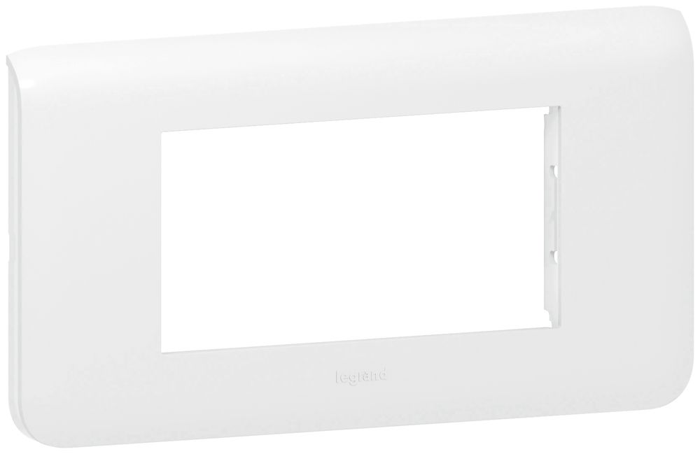 Placca di copertura MOS 1×4 moduli orizzontale bianco