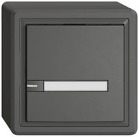 AP-KNX-Taster RGB EDIZIO.liv SNAPFIX® Temperaturfüh.RGB-LED Pap.1×T 1-Tbed.dgu