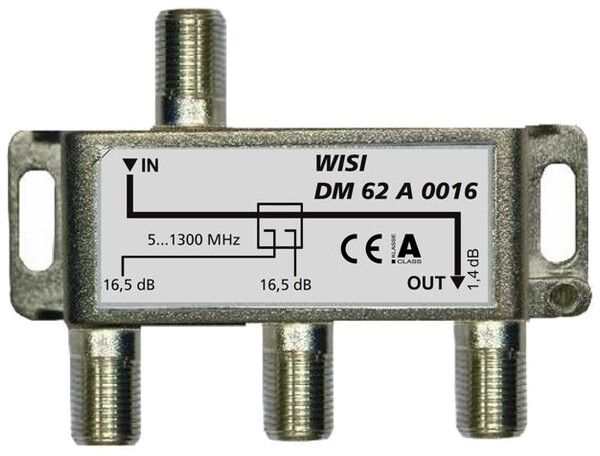 Deviatore F WISI DM62A 0016 2 volte 16dB 5…1300MHz