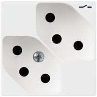 EB-Steckdose ATO 2×T13 1×S weiss 2 Module