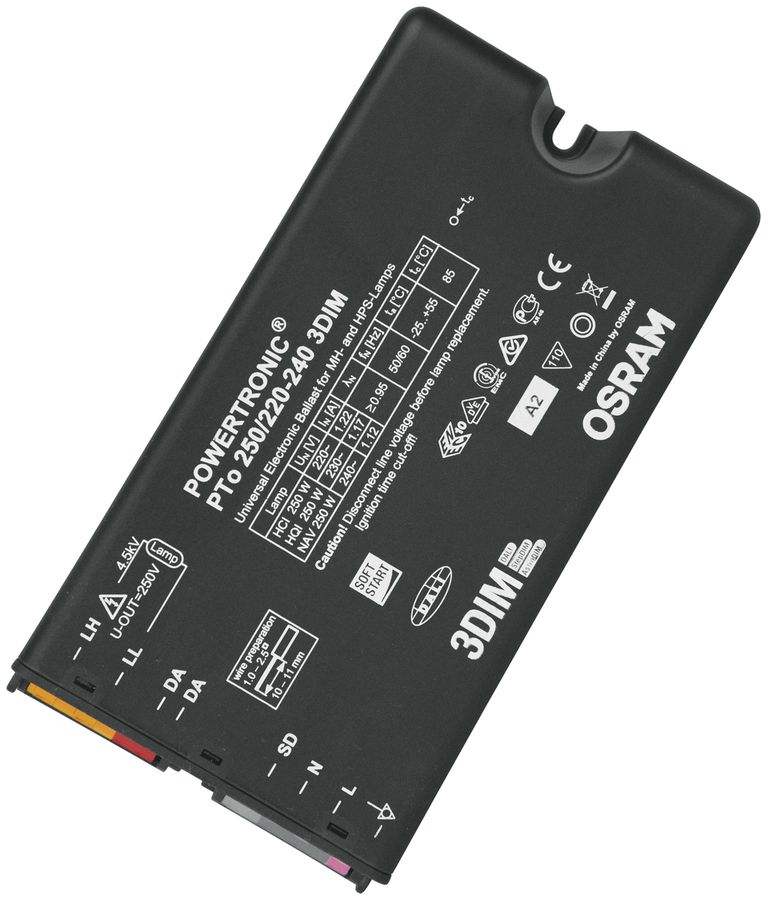 BE Powertronic Outdoor PTo 250W 3DIM 220…240V per lampada HID