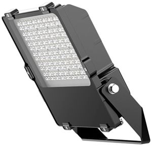 LED-Strahler DOTLUX LENSplus 150W 19710lm 3000K IP66 120° 375×320mm schwarz