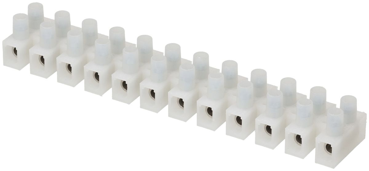 Barrette de bornes Adels-Contact 12P 0.5…10mm² 41A 500V blanc