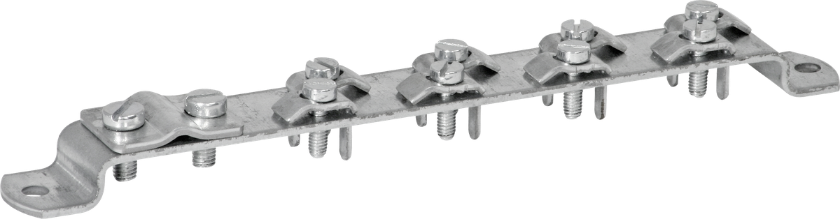 Barre de compensation de potentiel WISI pour 8 câbles coaxiaux, <Ø8mm