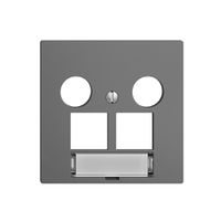 Kit di copertura EDIZIOdue F, p.presa multimedia EASYNET, p.2×RJ45 S-One, grs