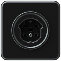 UP-Steckdose origin 1×Typ 25 16A 230V 92×92mm schwarz