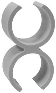 Befestigungsschelle FAST-RING Kunststoff 2×Ø20mm gu 100 Stück