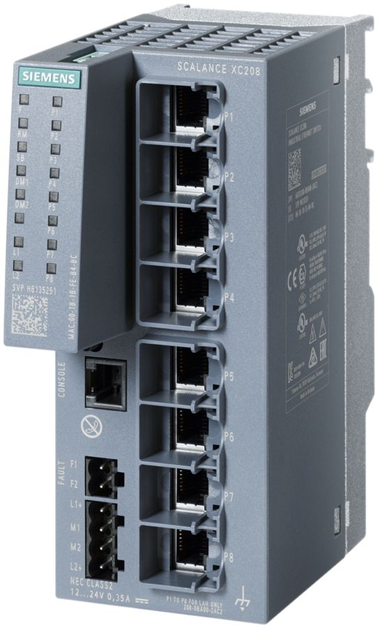 Switch IE Siemens SCALANCE XC208 8×RJ45 10/100Mbit/s managed