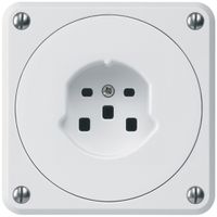 Prise HA robusto type 25 avec bornes enfichables blanc