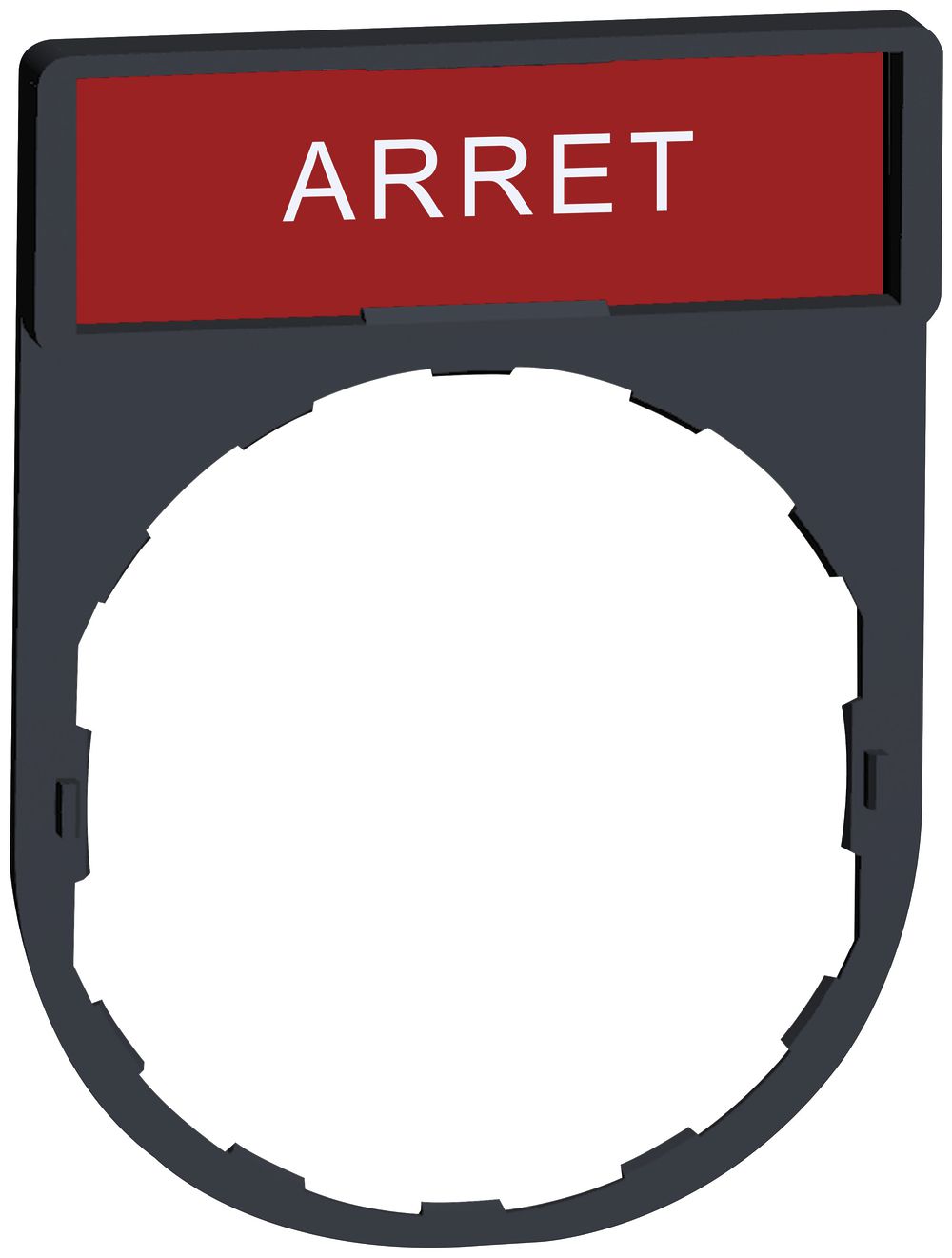 Einlegeschild Schneider Electric Arrêt