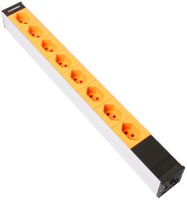 Steckdosenleiste 19" 1HE 8×T23 Td3×1.5mm² 3m Steck.C20 orange