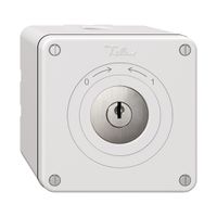 NAPU-Schwenktaster NEVO, mit Schloss&2 Schlüsseln, KS, 0<->1, weiss