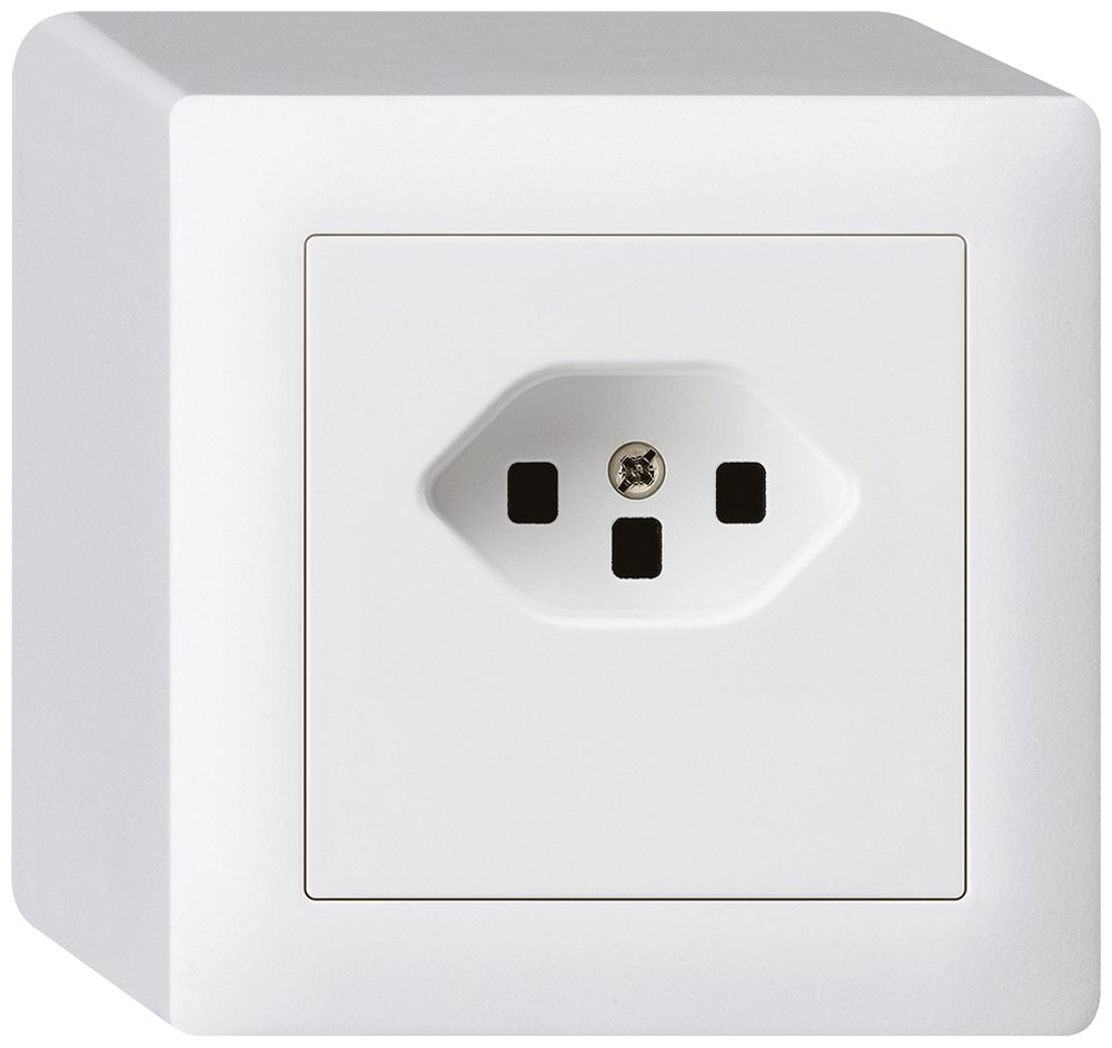 Prise AP kallysto T23 blanc bornes à vis