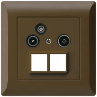 UP-Antennendose R/TV-Daten kallysto.line HMS 2GHz 10.5db braun