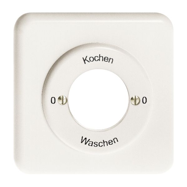Kit front. 0-Kochen-0-Waschen pour interrupteur rot. à clé blanc
