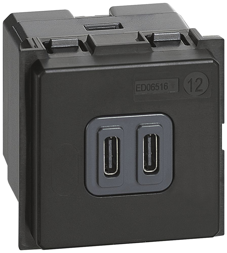 Prise de charge USB Living Now 2×type C 2 modules