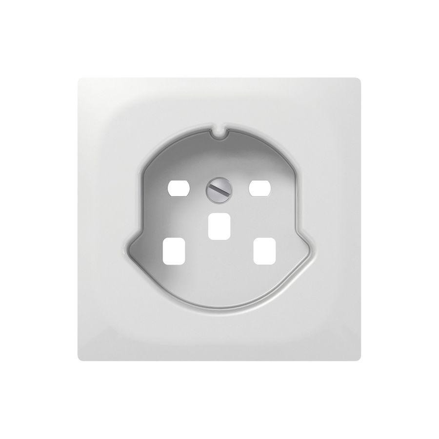 Frontplatte SIDUS Z/E zu Steckdose T25 weiss glänzend