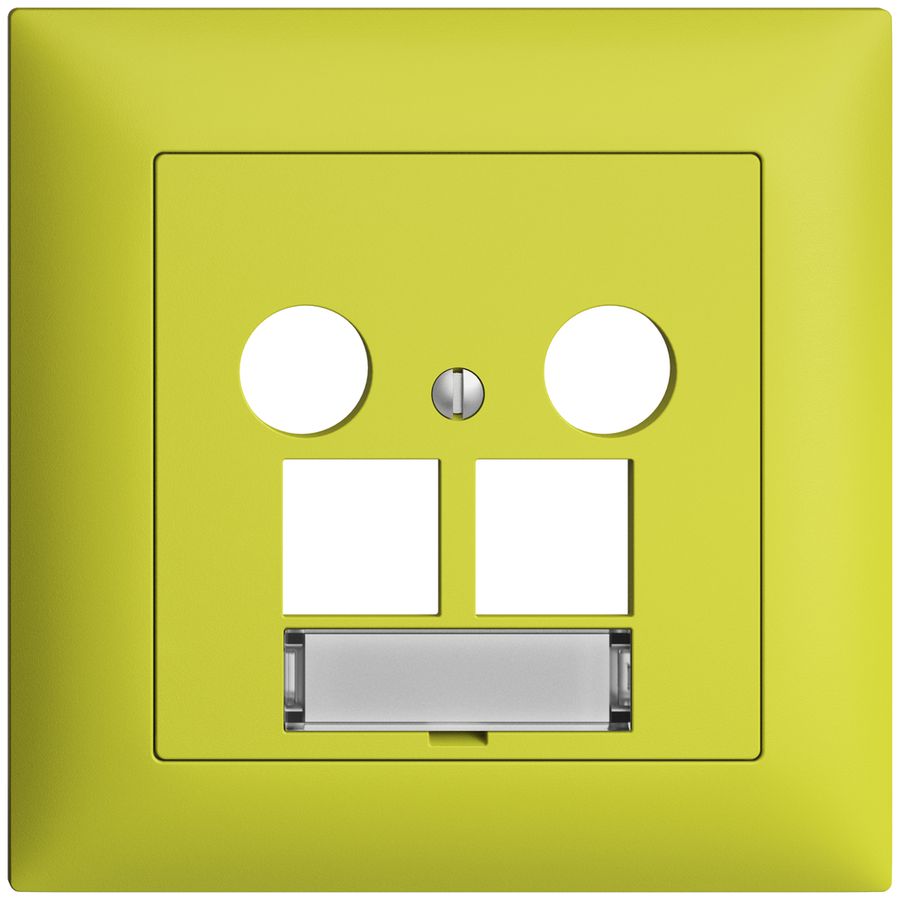 Kit di copertura ENC Edue FMI, p.presa multimedia EASYNET, p.2×RJ45 S-One lem