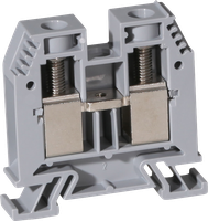 Durchgangs-Reihenklemme Woertz 16…35mm² 125A 1000V Schraubanschluss 2×1 TH35 gu