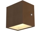 Applique LED SLV SITRA CUBE WL 10W 1120lm 3000K IP44 90°/90° rouille