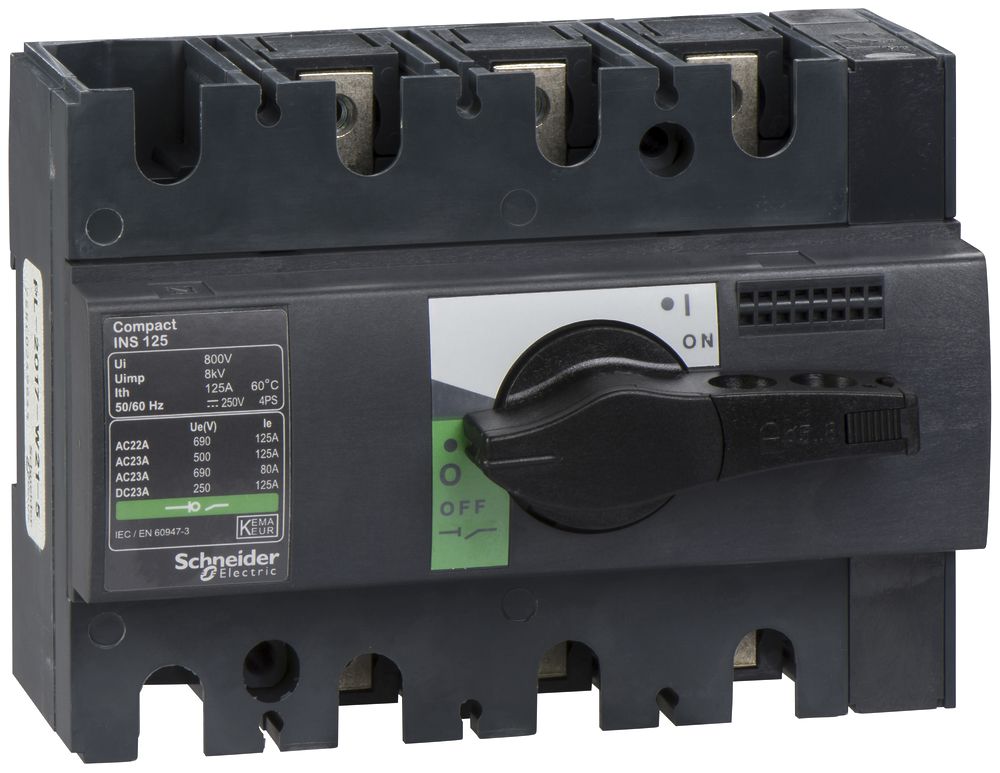 Interrupteur de charge INC Schneider Electric NS-I 125 3L gris/noir