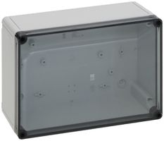 Apparategehäuse Rittal PK 254×180×90mm grau transparent