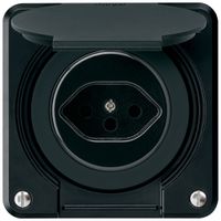 UP-Steckdose robusto Typ 13 schwarz