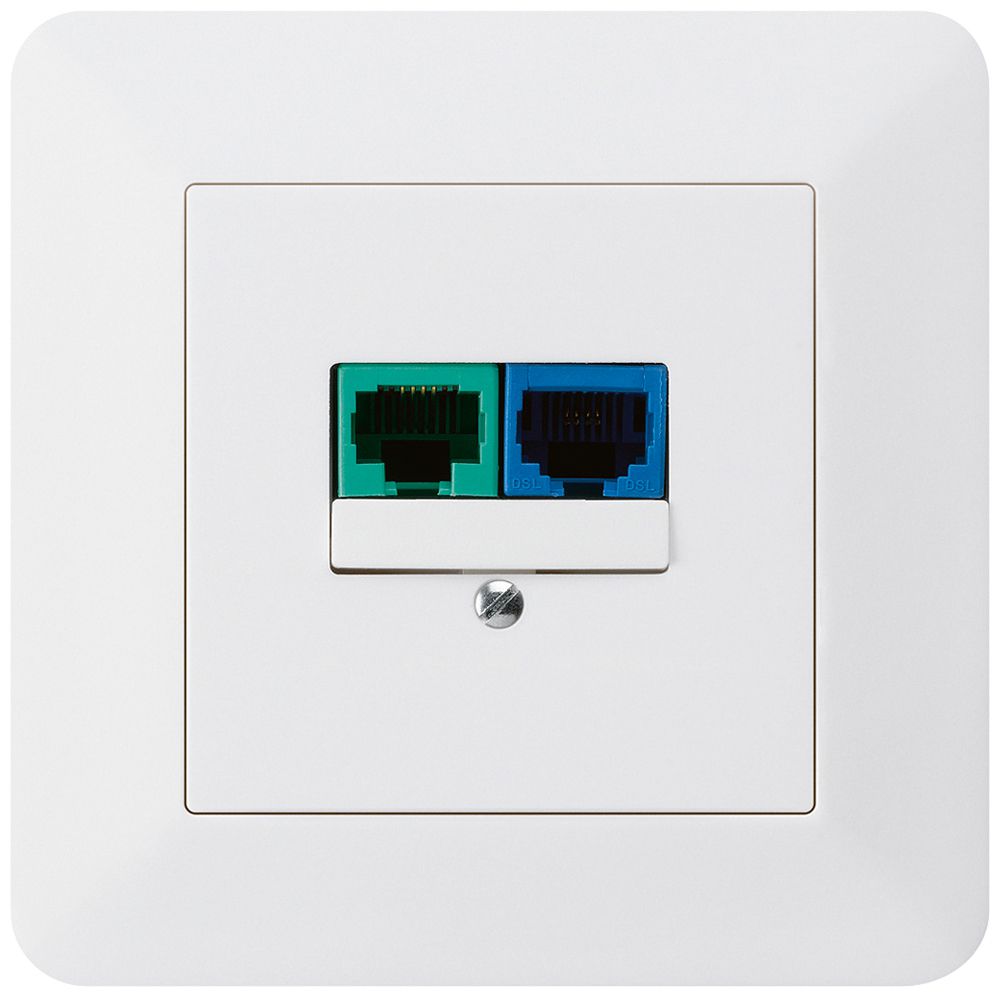 Boîte ENC DSL kallysto.trend 2×RJ45 blanc