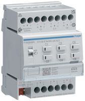 REG-Heizungsaktor KNX Secure Hager 6-fach mit Regler für 24/230V, Triac