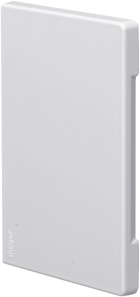 Embout de fermeture tehalit pour BR/A 85×130mm, couvercle 80mm, blanc trafic