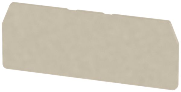 Paroi de fermeture/intermédiaire Weidmüller ZAP/TW ZDU1.5/4AN 75.5×28.9mm beige