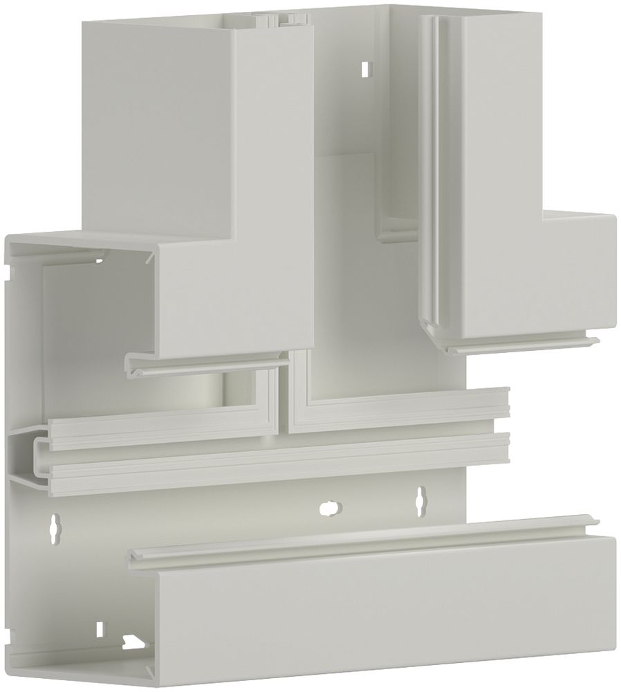 Raccord T tehalit BR 85×170mm, couvercle 80mm, blanc trafic