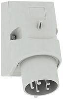 AP-Wandgerätestecker Bals CEE Q-C TE 16A 5P >50V 1h IP44 Ni 83×126mm