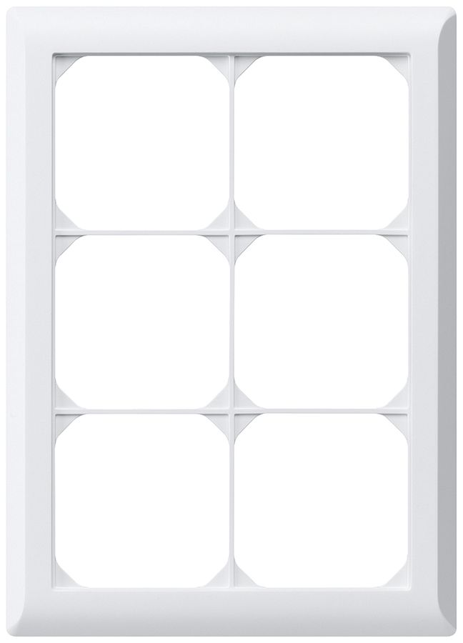 UP-Abdeckrahmen kallysto.line 3×2 weiss 152×212mm