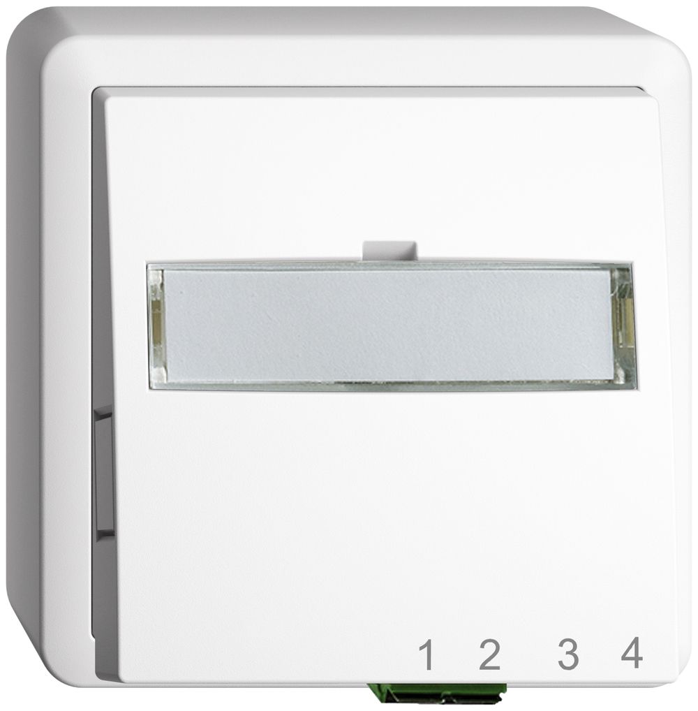 AP-Anschlussdose FTTH EDIZIOdue FH 1×LC APC Duplex FX.39 weiss