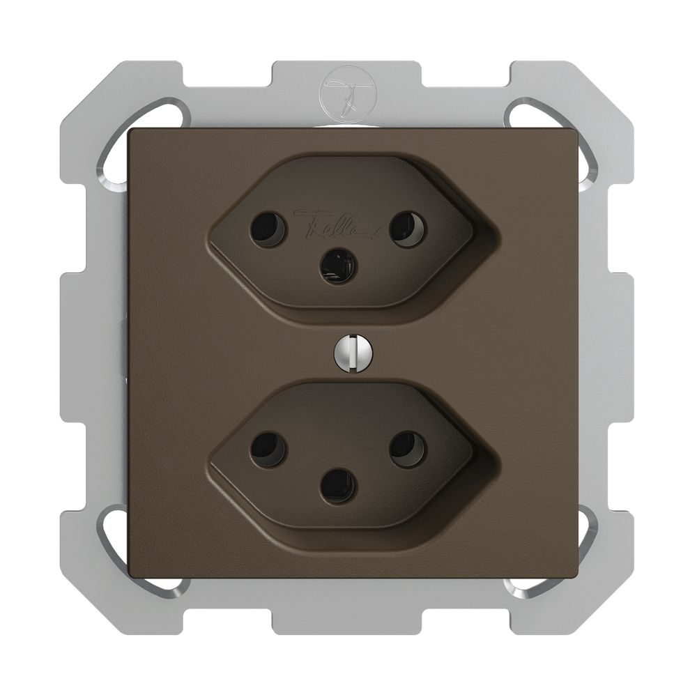 Prise ENC EDIZIOdue 2×T13 coffee avec shutter