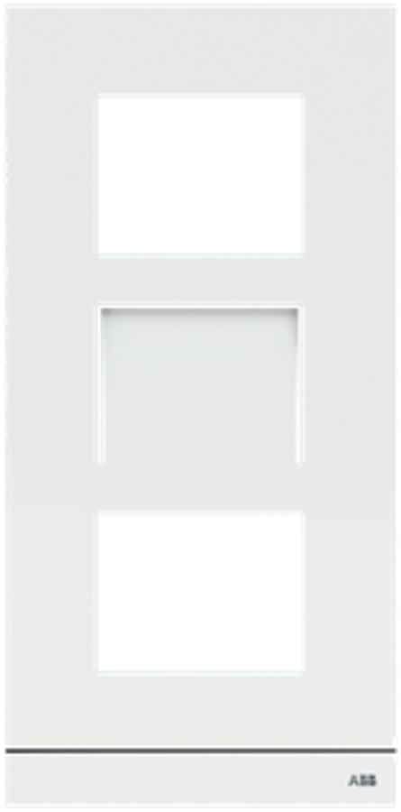Abdeckrahmen Video ABB-Welcome, für 1/3 (3 Module), Al weiss