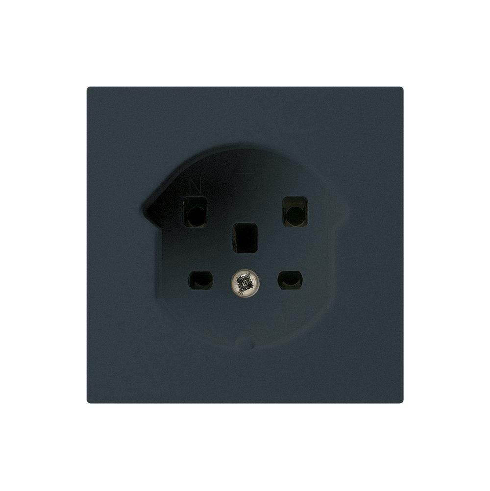 Steckdose HA kallysto Typ 25 mit Steckklemmen schwarz