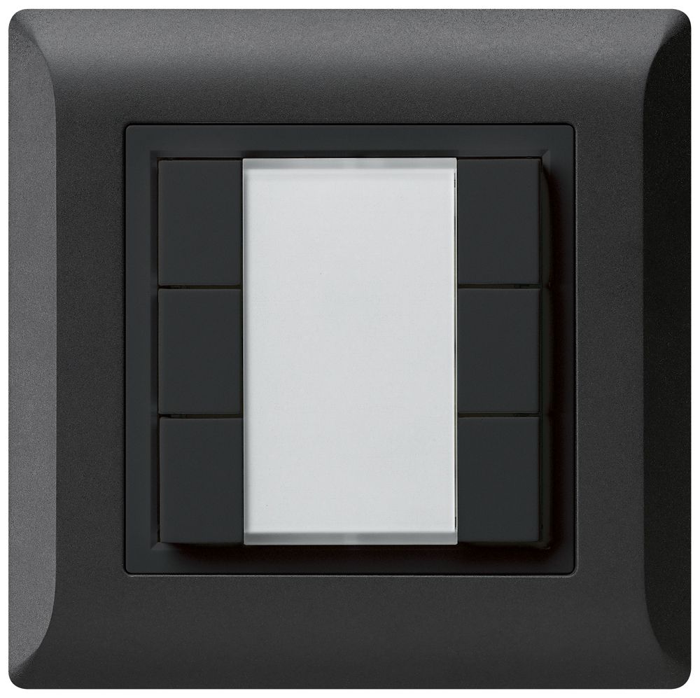 Pulsante universale INC 6×kallysto.line con LED nero