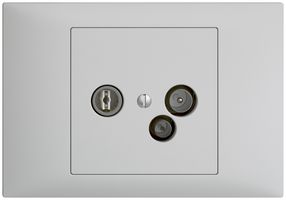 EB-Datendose TV-R DD04 5…65MHz EDIZIOdue hellgrau