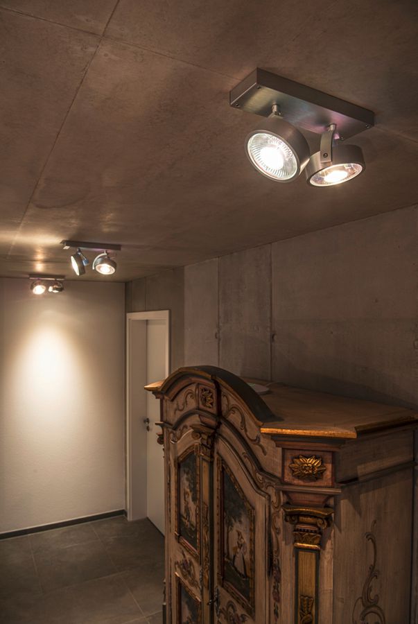 Deckenleuchte SLV KALU QPAR, 2×GU10 75W IP20 Aluminium gebürstet