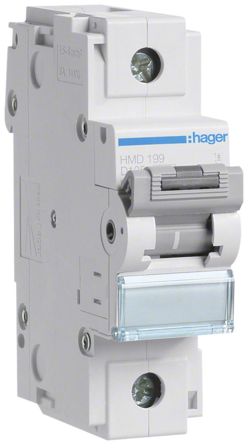 Leitungsschutzschalter Hager MCB 1P 230V Typ D 125A 1.5TE