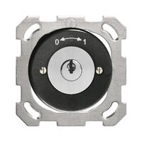 UP-Schwenktaster 0<->1 schwarz mit Sicherheitsschloss