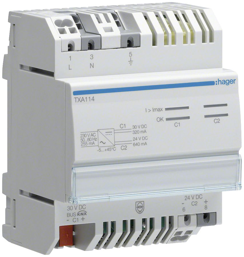 Alimentation KNX AMD Tebis 30VDC 320mA 24VDC 640mA