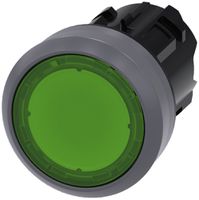 Leuchtdrucktaster Siemens SIRIUS ACT grün Metallfrontring