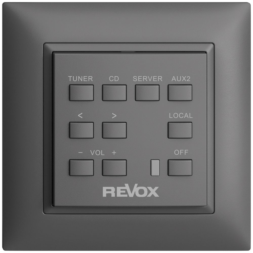 Commande murale ENC Revox EDIZIOdue gris foncé
