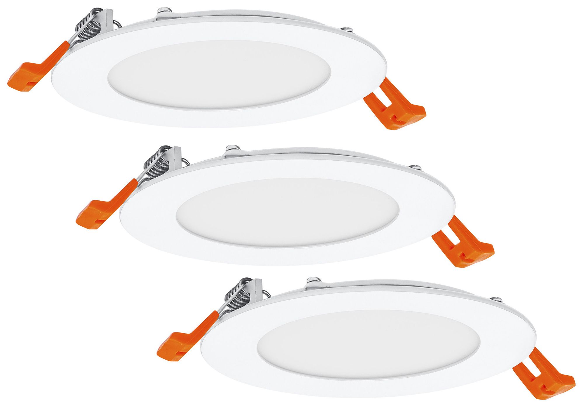 Downlight LED INS LDV DL SET SLIM 8W 550lm 3000K Ø120mm bianco 3 pezzi