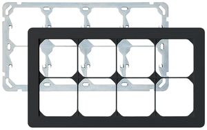 En-tête ENC kallysto.trend 2×4 noir horizontal