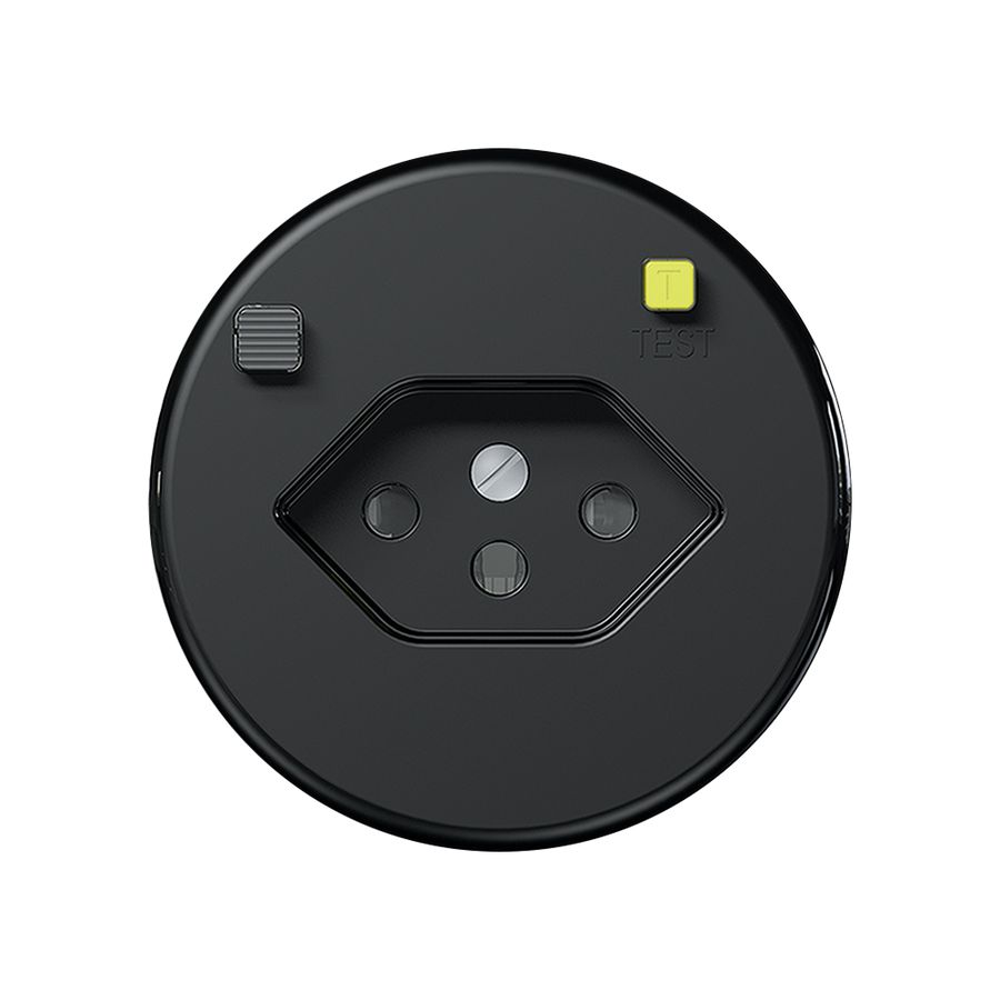 UP-FI-Steckdose CLASSIC E T13 30mA, shutter, schwarz